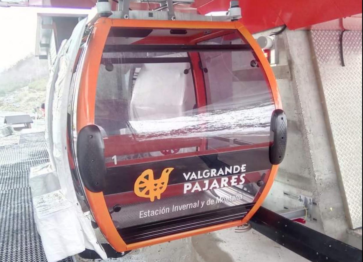 Una de las cabinas del nuevo equipamiento de Valgrande-Pajares. 