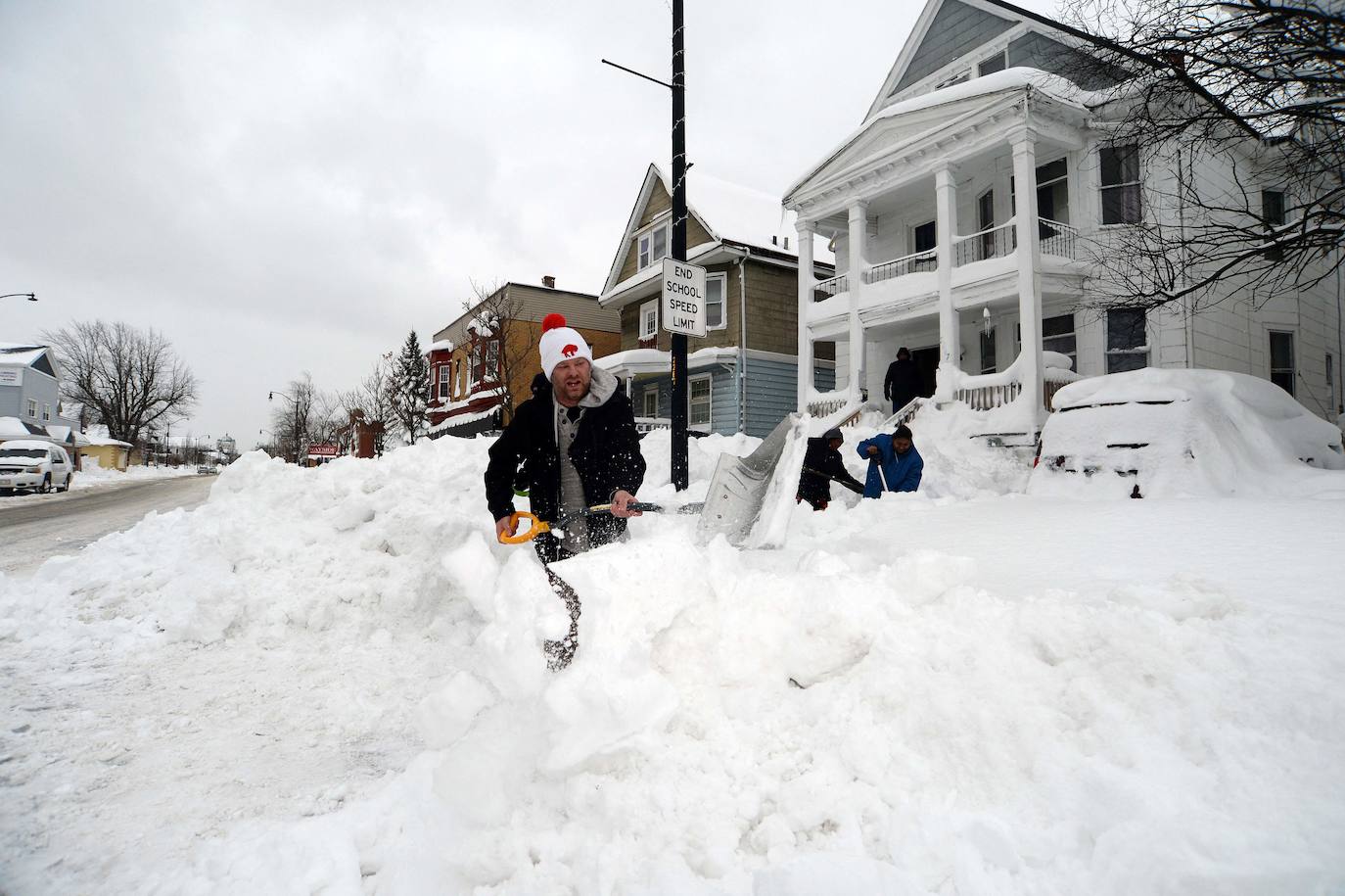 Fotos: Nueva York se congela: las increíbles imágenes de una ciudad sepultada por la nieve