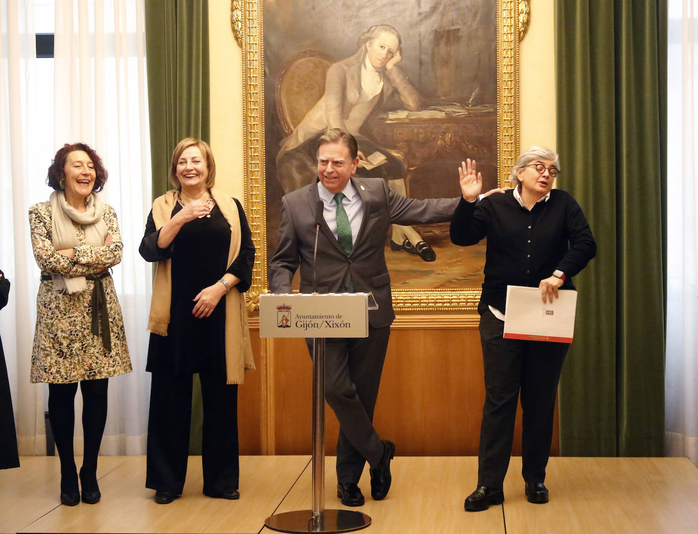 Fotos: Así fue el brindis del cierre del año de los alcaldes de Gijón, Oviedo y Avilés