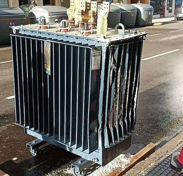 Transformador donde se produjo el vertido del aceite de refrigeración.