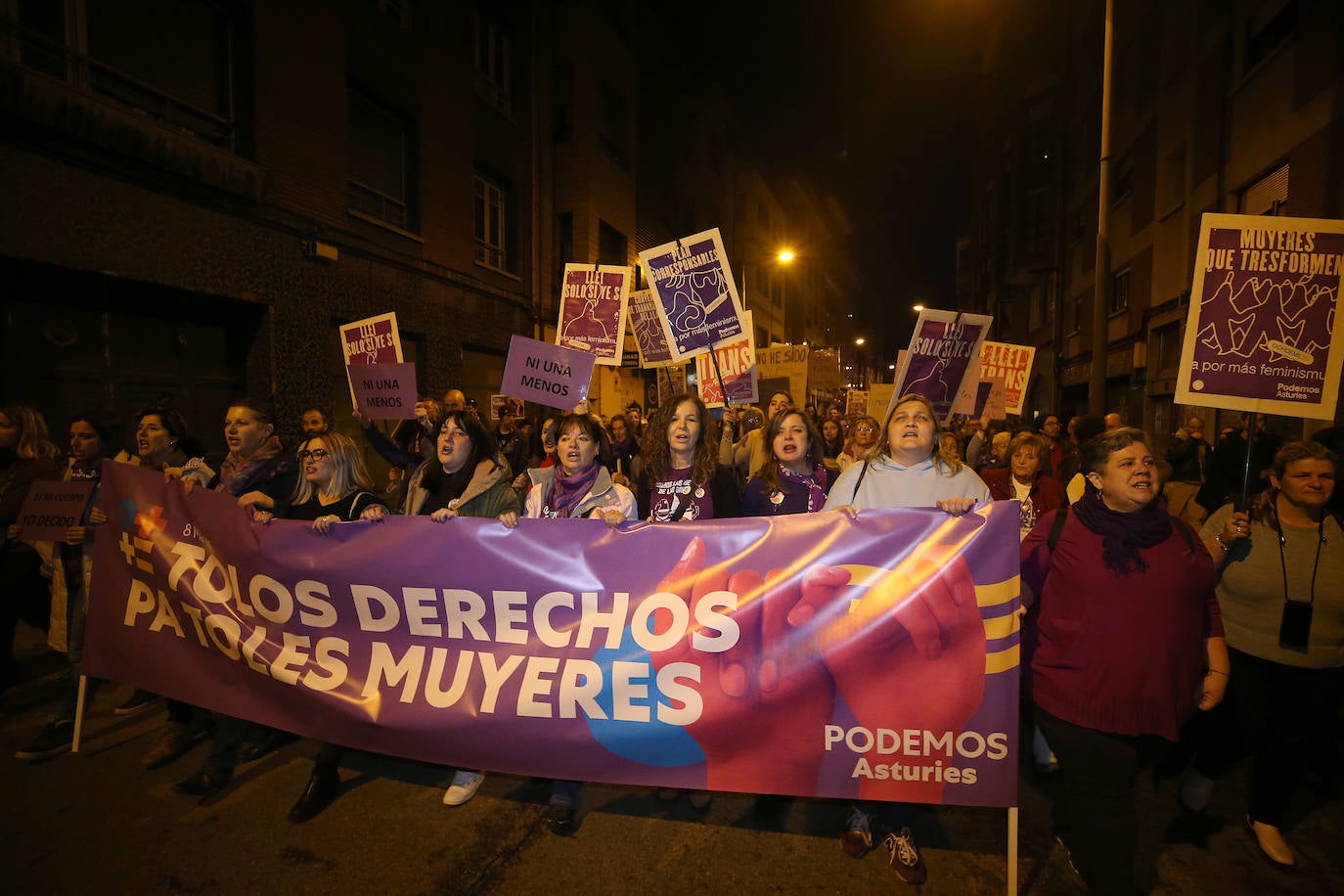 La lucha por la igualdad toma las calles de Mieres