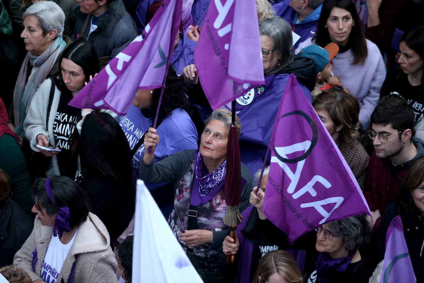 La lucha por la igualdad toma las calles de Mieres