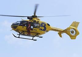 Un helicóptero del SEPA, durante un operativo.