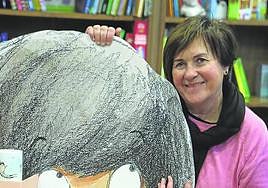 Mar Prieto, ayer, en su librería Reconquista.