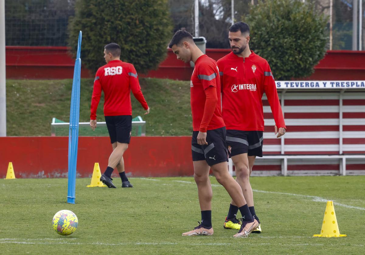 Entrenamiento del Sporting (10/03/2023)