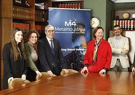 Por la izquierda, Silvia Jiménez, Azucena Jiménez, Antonio Fernández-Escandón, María Pérez, José Ramón Natal y Carmen González.