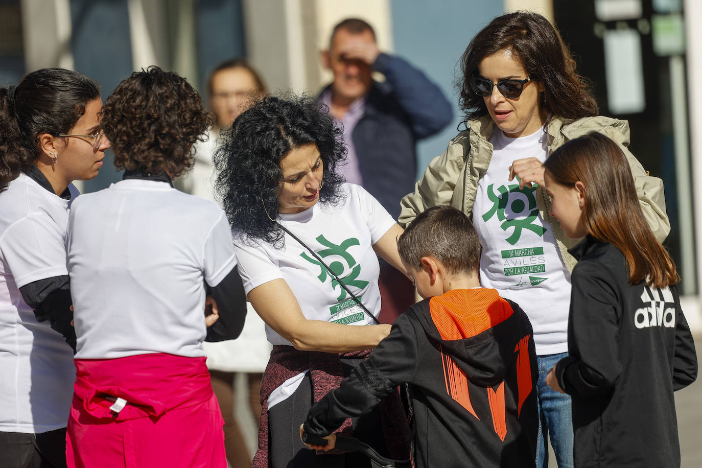 Marcha comarcal por la igualdad en Avilés