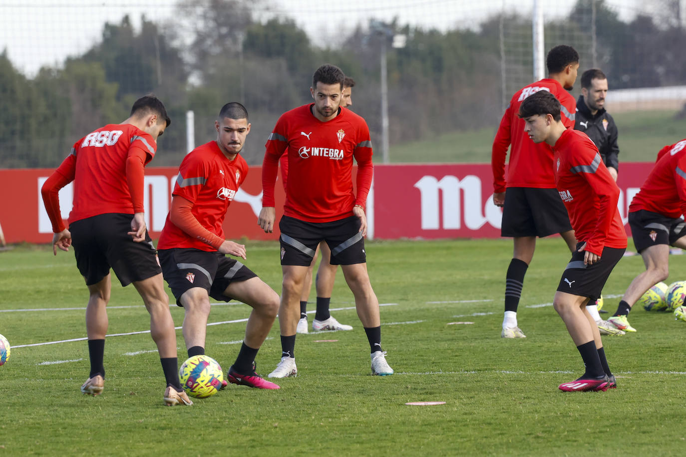 Entrenamiento del Sporting (13/03/2023)