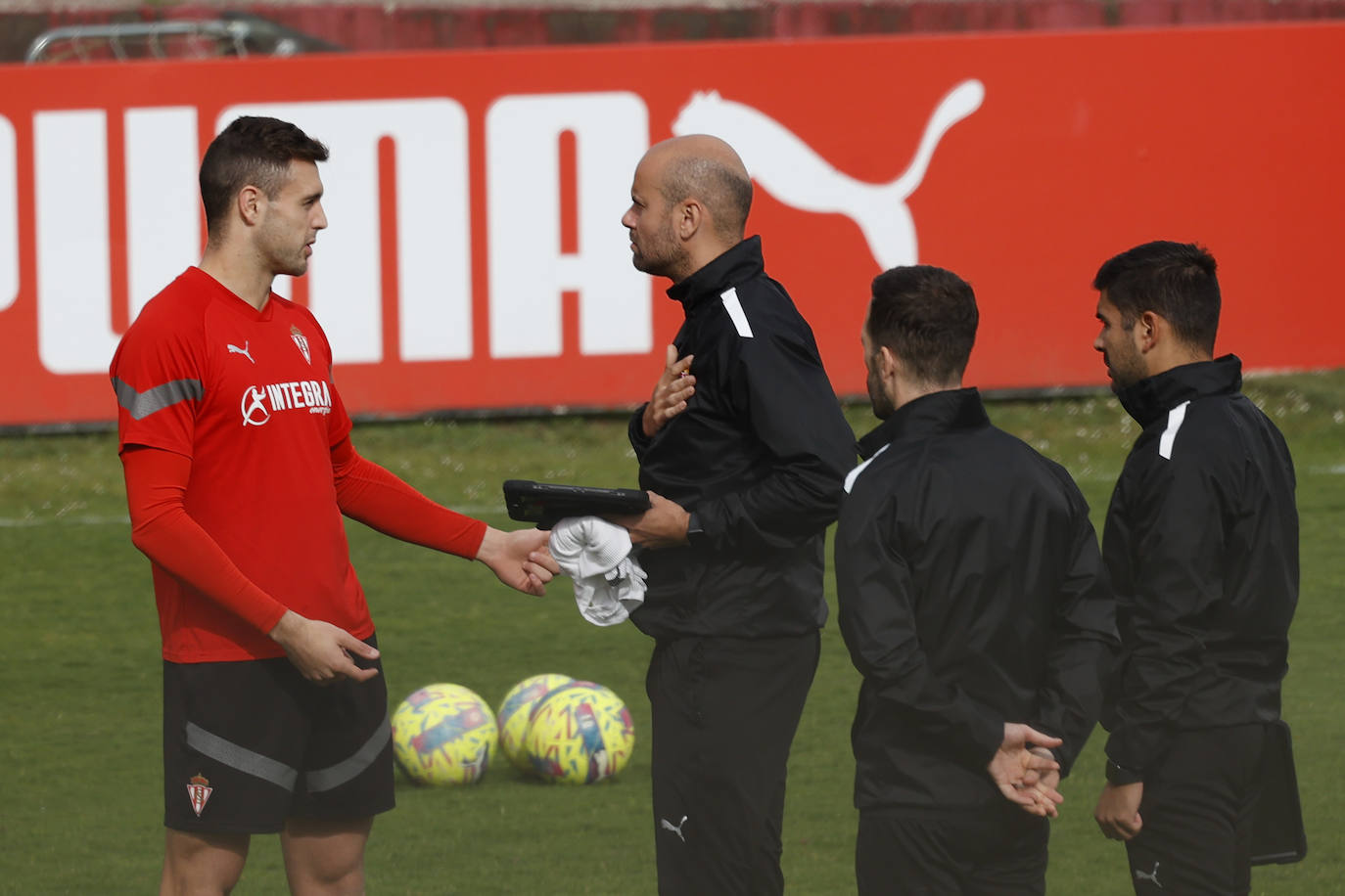 Entrenamiento del Sporting (16/03/2023)