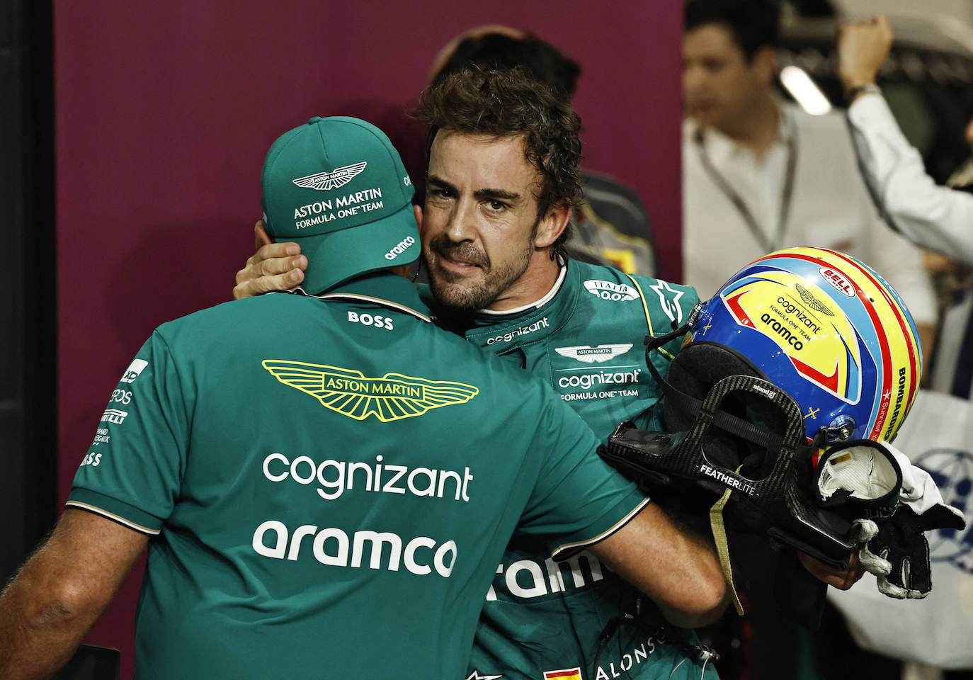 Fernando Alonso, tras la clasificación.