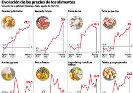 La cesta de la compra se encarece 345 euros más al año para cada asturiano por culpa de la inflación