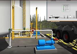 Recreación de los tanques que tendría el pequeño laboratorio de grafeno si quisiera crecer.
