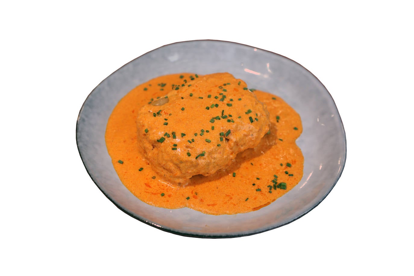 Repollo relleno de setas y gambas.