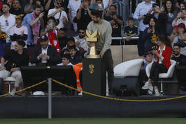 Gerard Piqué, durante la celebración de la fase final de la Kings League.