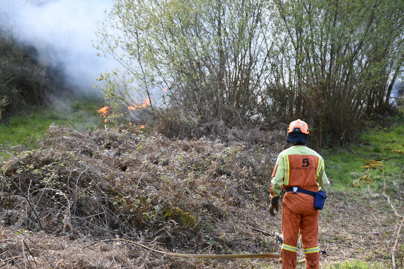 El fuego devasta Asturias