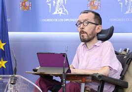 El portavoz parlamentario de Unidas Podemos, Pablo Echenique.