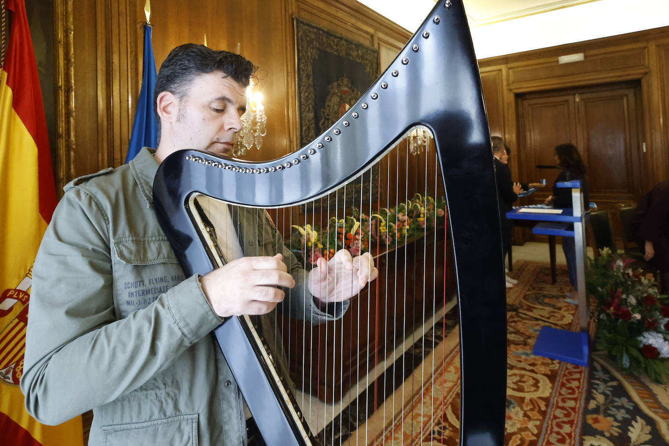 Imposición de bandas a la Xana, Xanina y damas