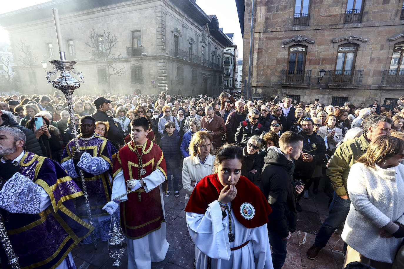 Domingo de Ramos: procesión de la Sagrada Lanzada en Oviedo