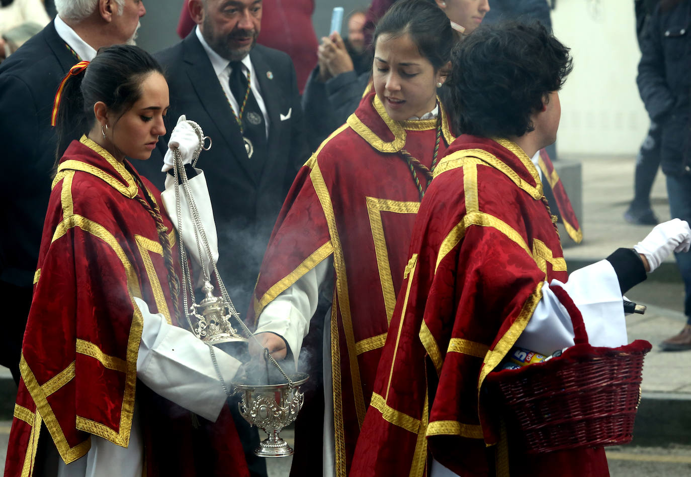 Jesús prendido, un soldado romano y un funcionario judío en el Prendimiento