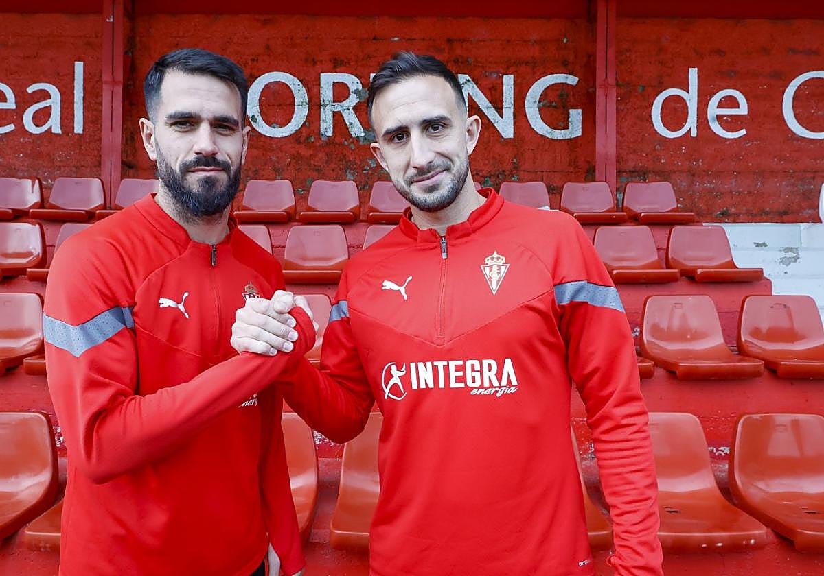 Pablo Insua e Izquierdoz posan para EL COMERCIO antes de un entrenamiento.