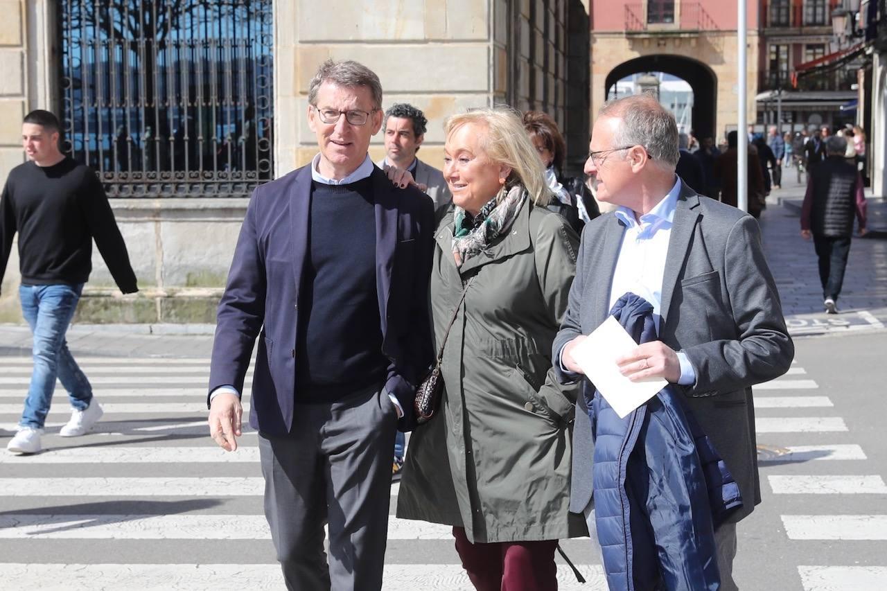 Núñez Feijóo visita Gijón