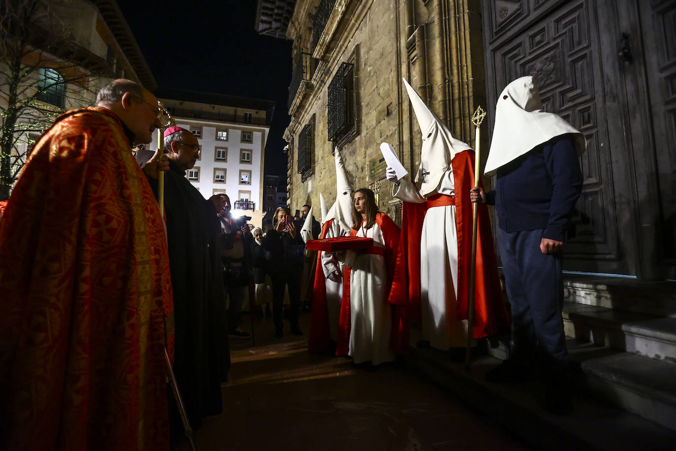 Una multitud en la procesión de la libertad