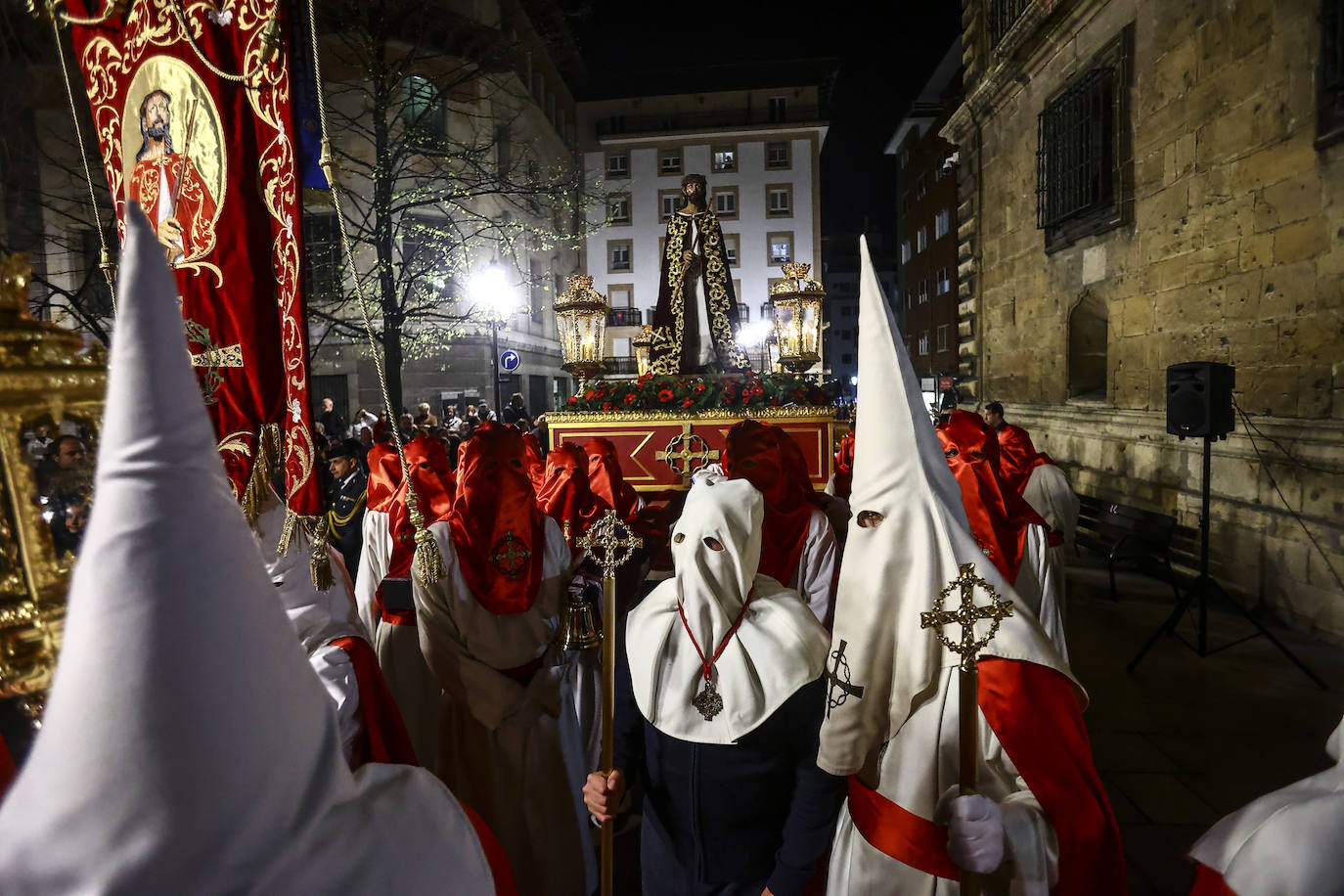 Una multitud en la procesión de la libertad