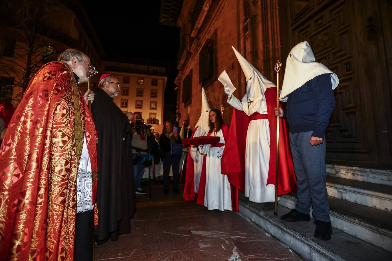 Una multitud en la procesión de la libertad