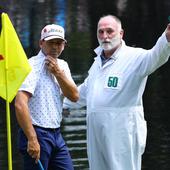 El chef José Andrés, asistente de Sergio García en el Masters de Augusta