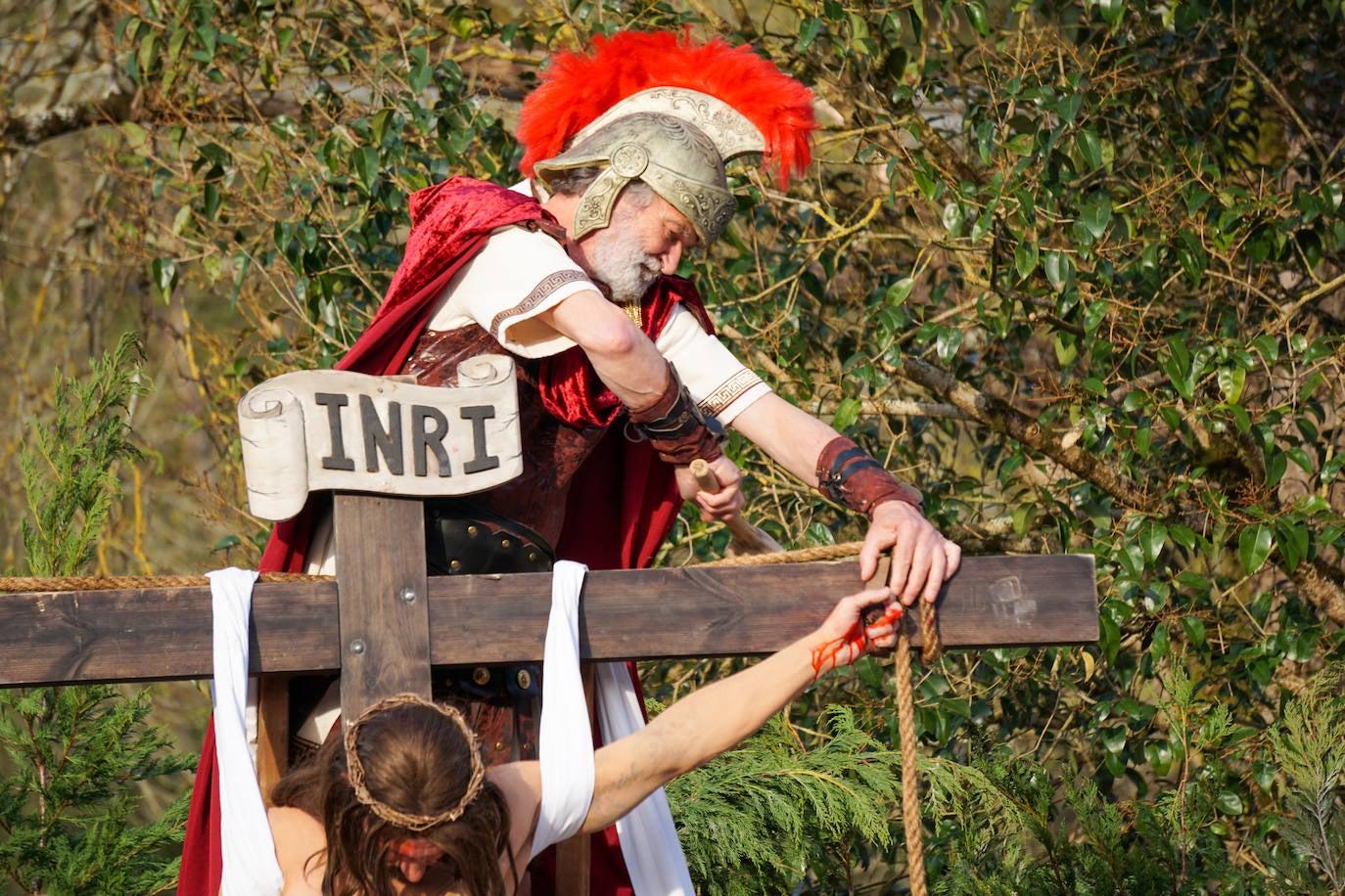 Infiesto revive el Vía Crucis