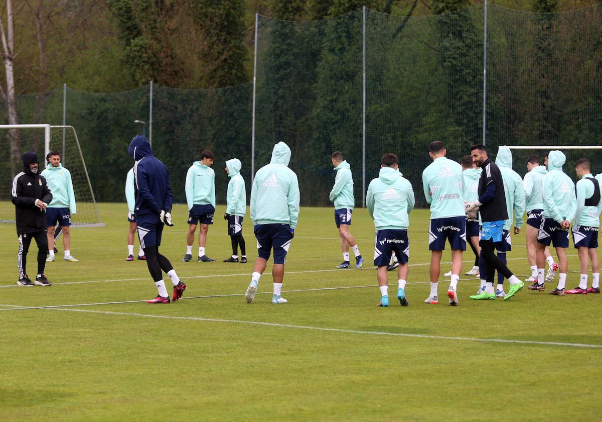 Entrenamiento del Real Oviedo (12/04/2023)