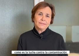 Un fragmento del vídeo compartido por Carmen Moriyón.