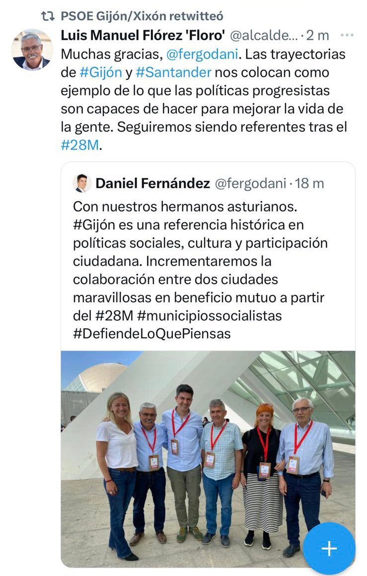 Floro recibe la gratitud del PP de Gijón por un lapsus sobre Santander