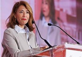 La ministra de Transportes, Raquel Sánchez, esta mañana en el I Foro de Infraestructuras de 'El Economista'.