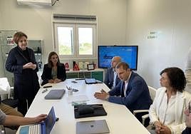 Carmen Moriyón, María Mitre, Jesús Martínez Salvador, Adrián Pumares y Montserrat López.