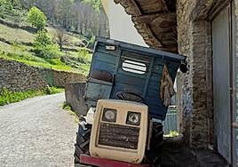 El tractor con el que José Manuel trabajaba en su huerta.