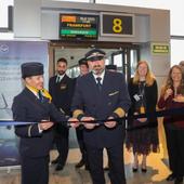 El primer vuelo de Lufthansa a Asturias llega con 115 pasajeros y una alta demanda