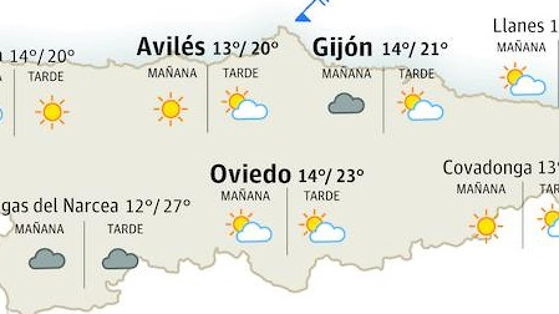 Previsión del tiempo en Asturias: Buen tiempo y subida de temperaturas ...