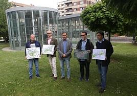 Hugo Rafael Álvarez, Jorge Monsalve, Carlos Fernández Llaneza, Juan Álvarez y Javier Ballina.