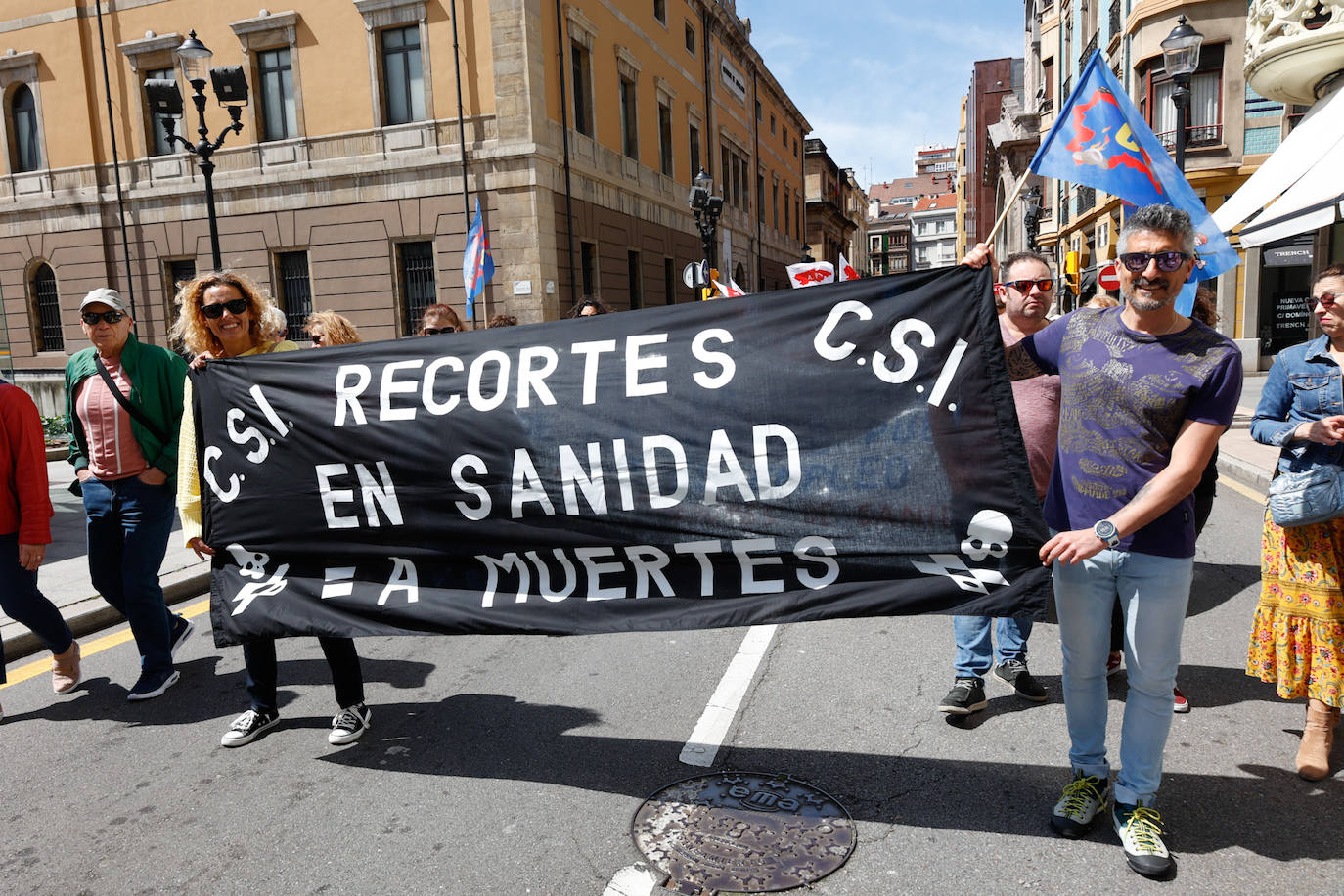 Clamor en Gijón por «trabajo digno, derechos y subida salarial»