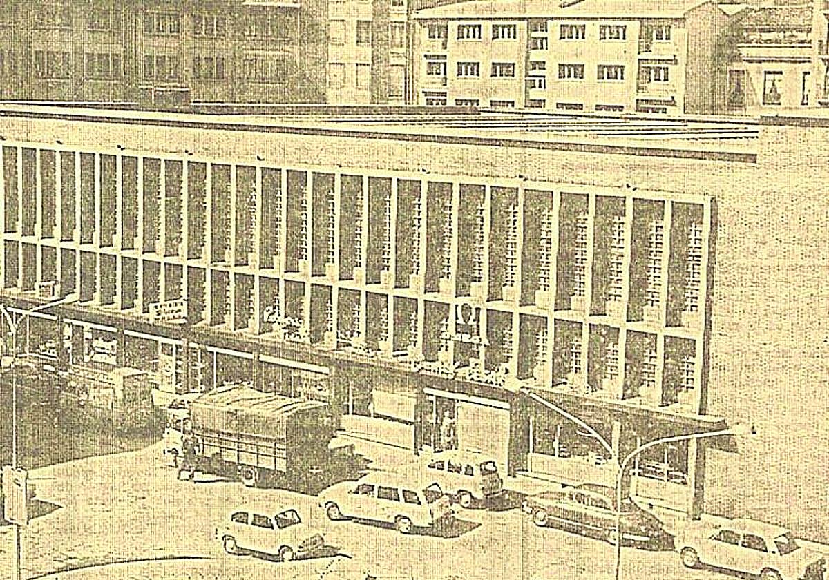 El mercado de San Agustín, en 1973.