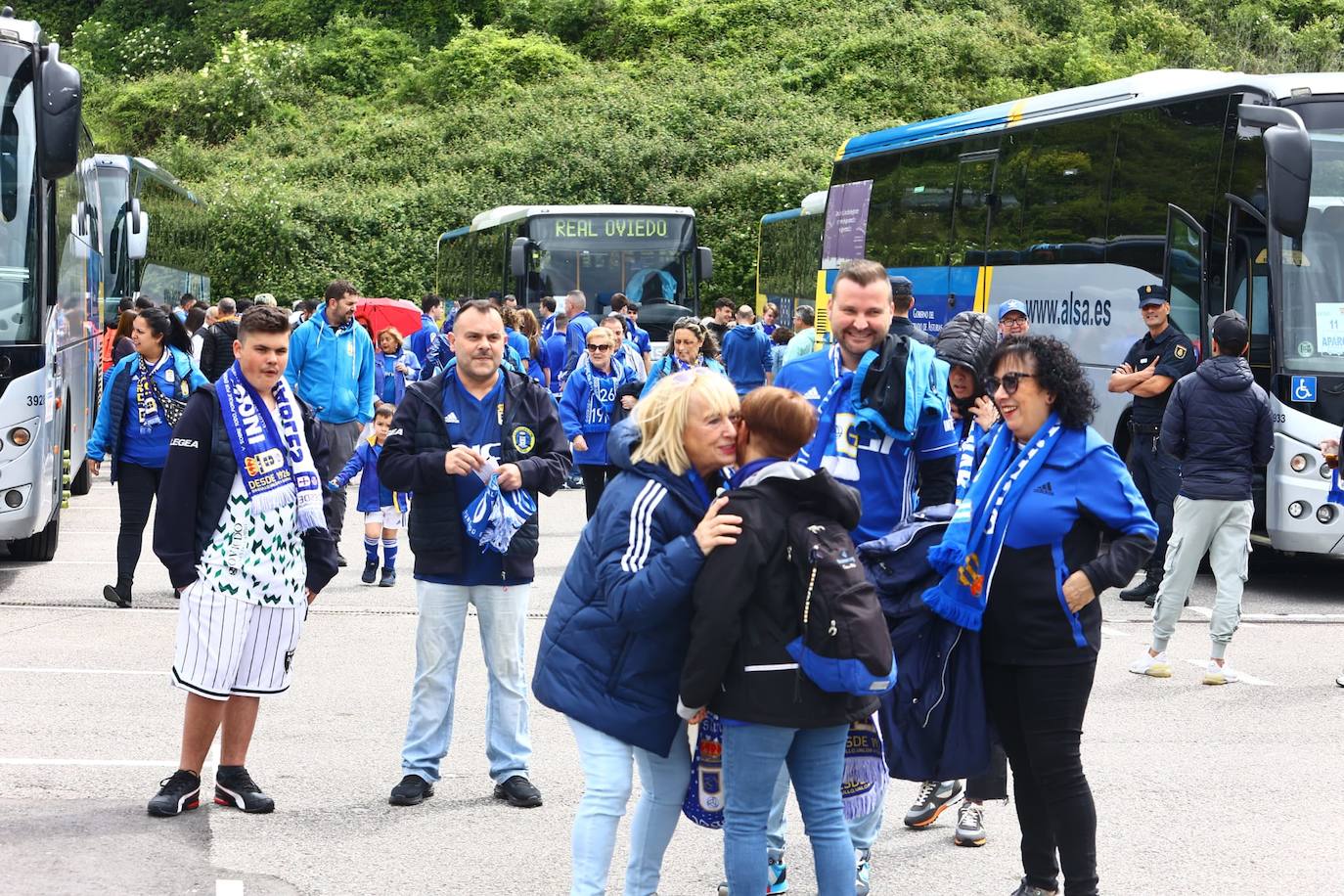 Todas las imágenes del ambiente previo al partido