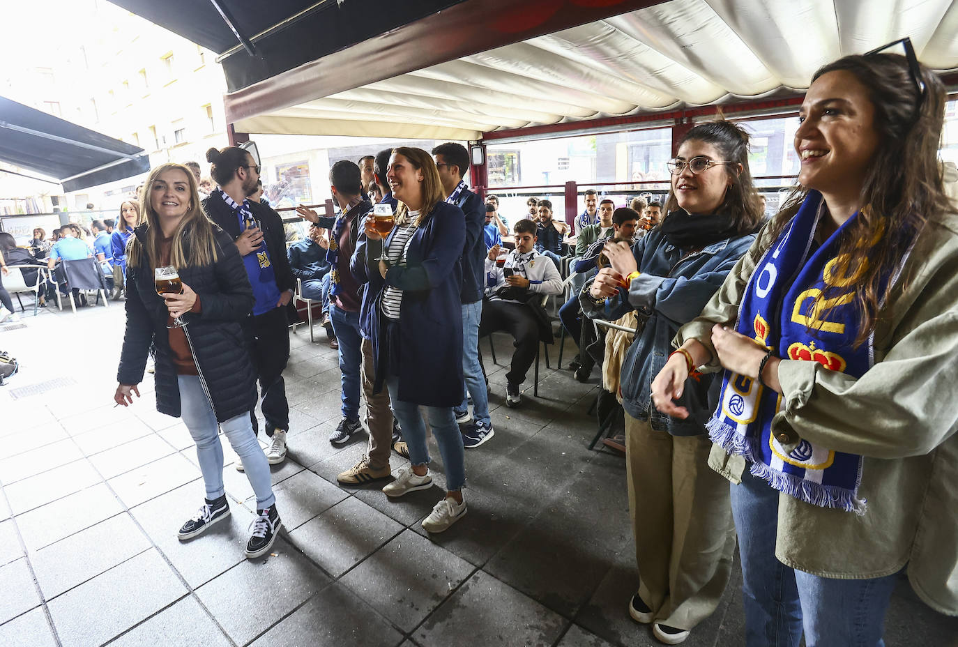 El derbi se vivió también en los bares de Oviedo