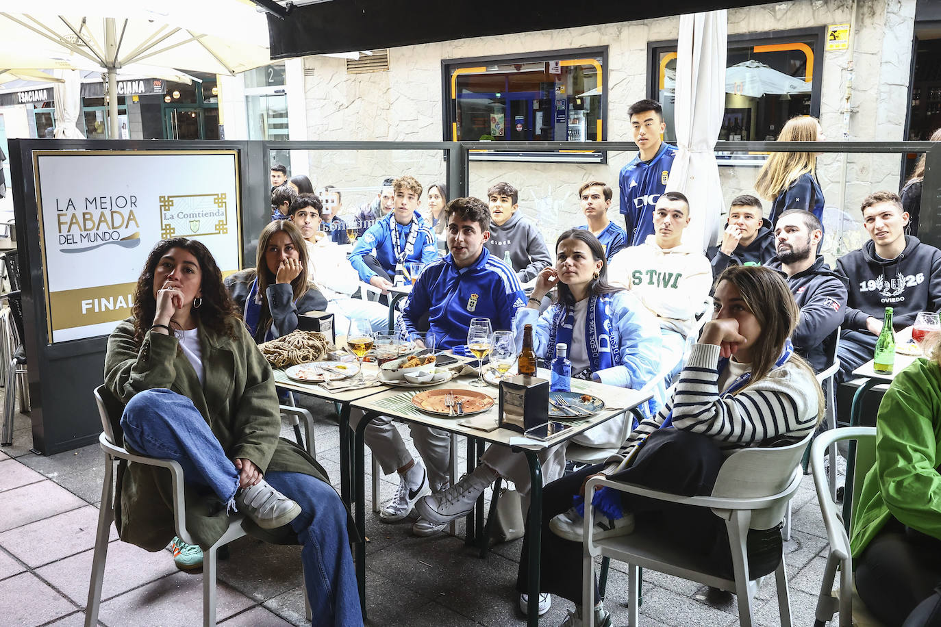 El derbi se vivió también en los bares de Oviedo