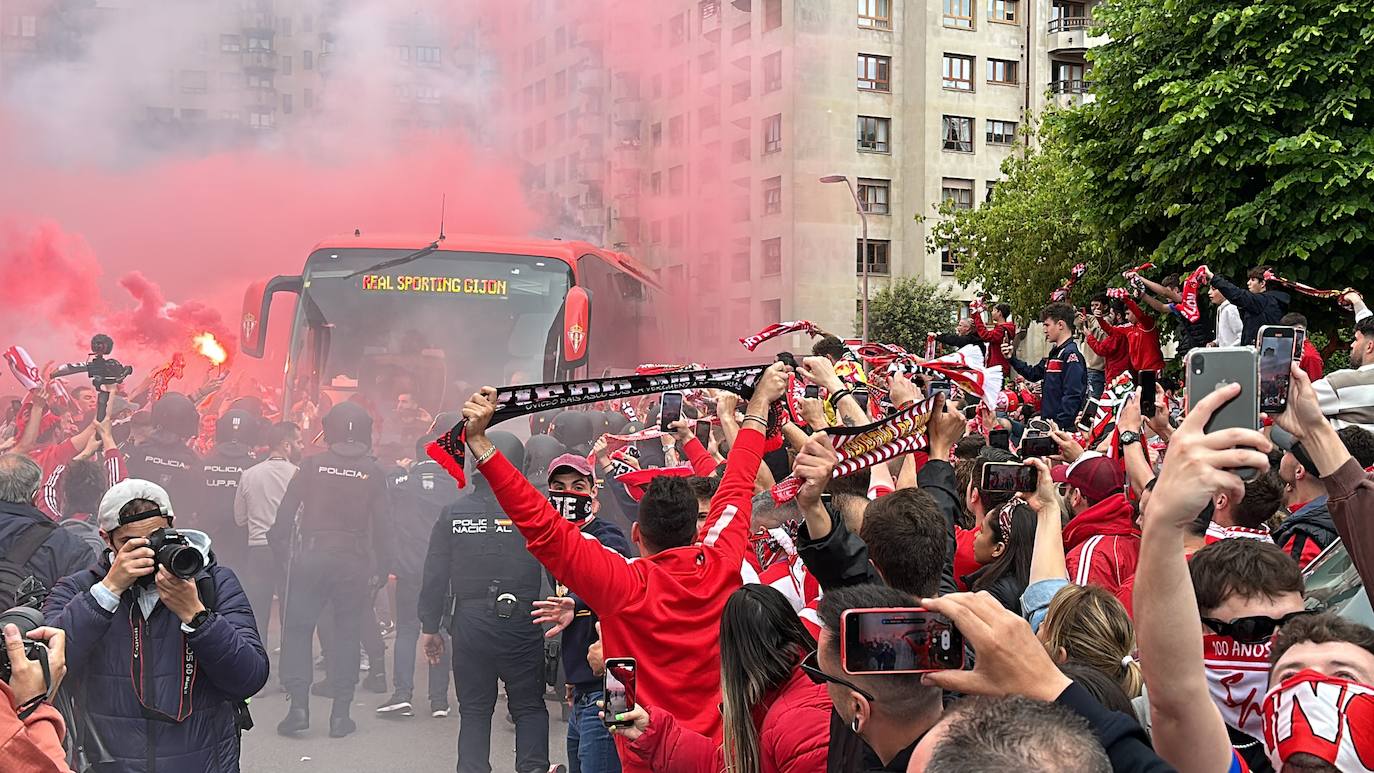 Todas las imágenes del ambiente previo al partido