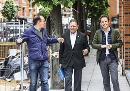 Mario Arias, Alfredo Canteli y Nacho Cuesta.