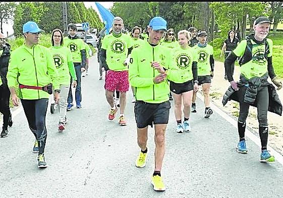 Nicolás de las Heras culminó el reto en la plaza del Obadoriro.