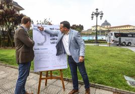 Adrián Pumares y Carlos Suárez presentan la 'Senda Cremallera'.