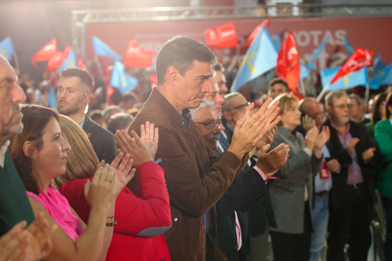 Pedro Sánchez, en Gijón