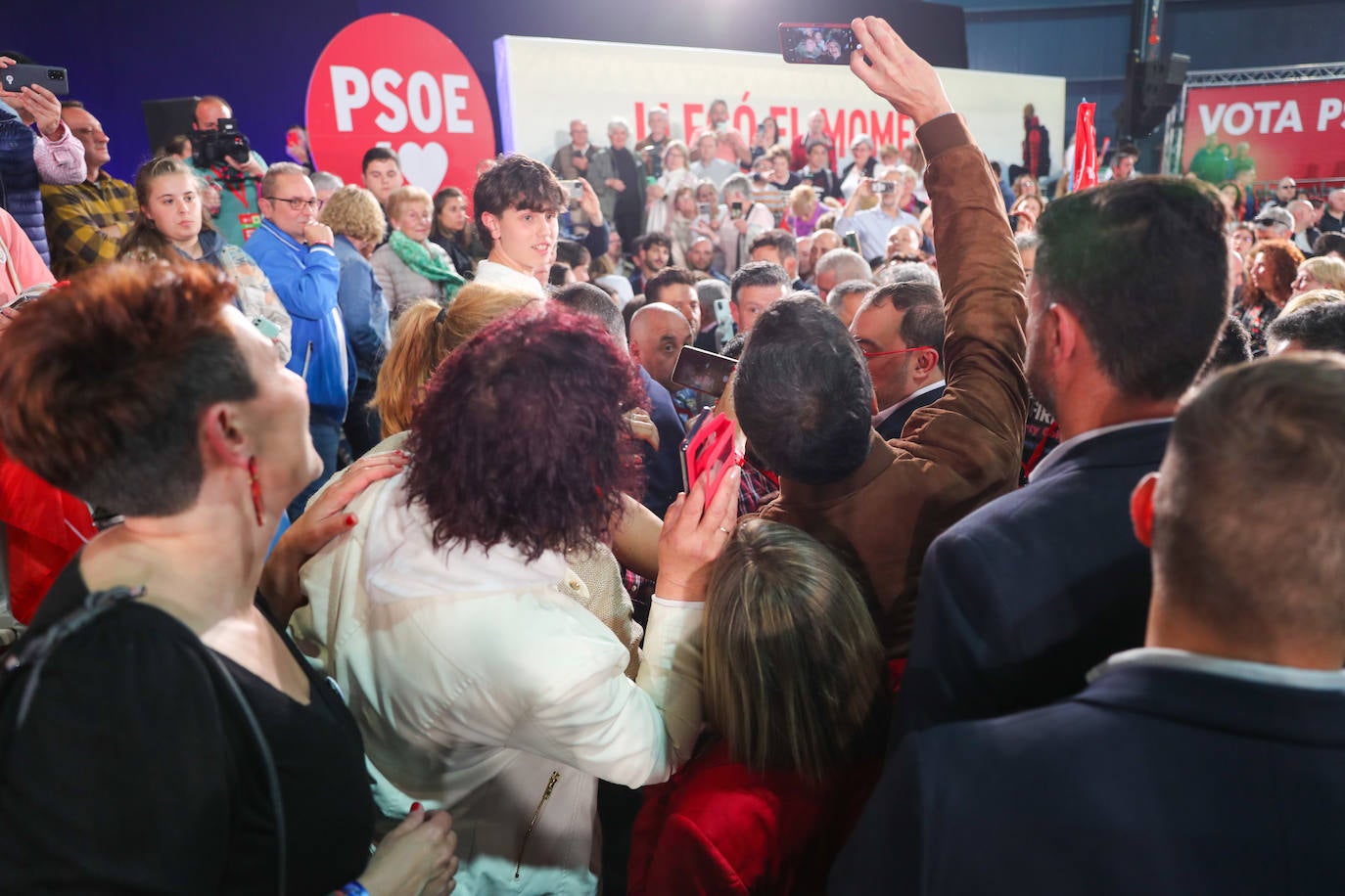 Pedro Sánchez, en Gijón